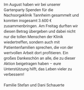 Spendenaktion