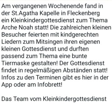 Kleinkindergottesdienst